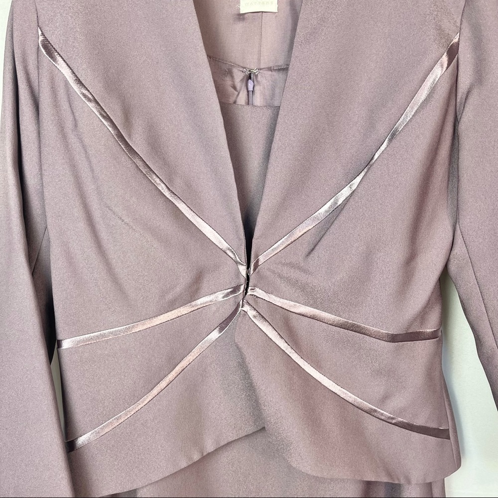 Watters and Watters Purple Mother of the Bride Purple Maxi Dress Suit 14 - Picture 8 of 12